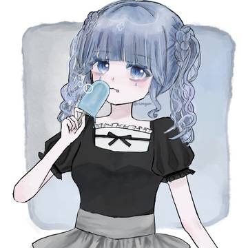 アイスを食べる女の子🪼🧊