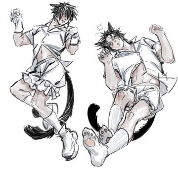 仰向けになった猫