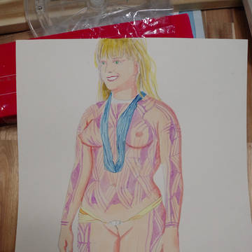 Xingu Tribe Indians Girls. ver2.