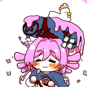 アイスもぐもぐ　がりうむちゃん。