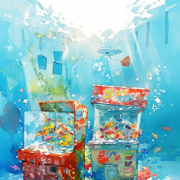 水底に眠るアーケード