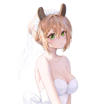Nimi in wedding dress