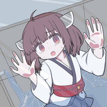 水遊びをするきりたん