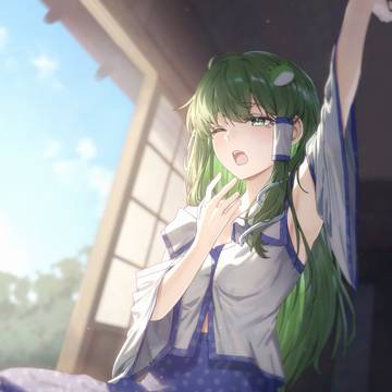 寝起き早苗さん