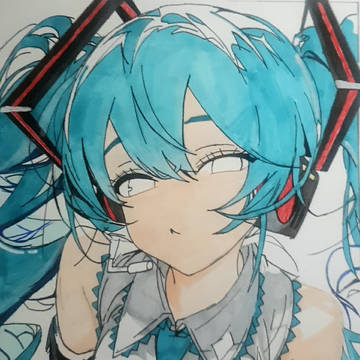 (Miku) hand painting