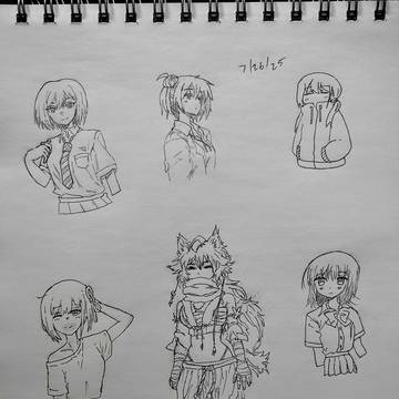 Sketchbook doodles 7/27/25