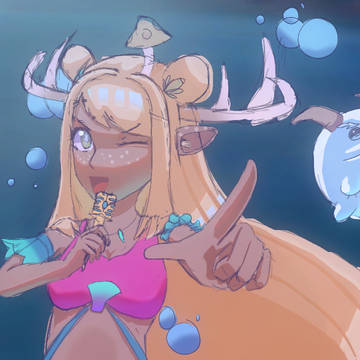 My OC as Ocean Song Seraphine!