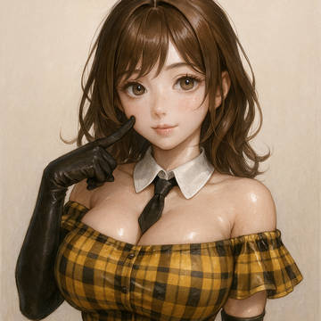 オフショルダーのエロ制服