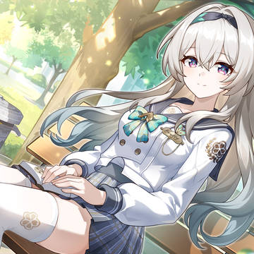 在公园偶遇JK流萤~