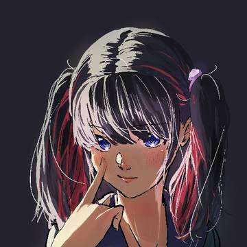 インナーツインテ黒髪jk