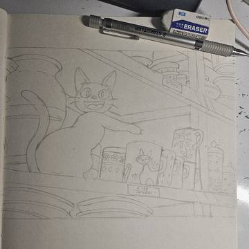 Jiji, the cat from Kiki's Delive