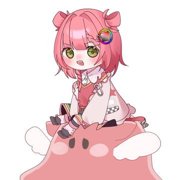 虹深ﾟぬふちゃんのミニキャラ