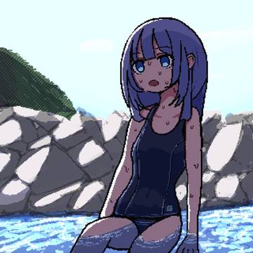 夏の川