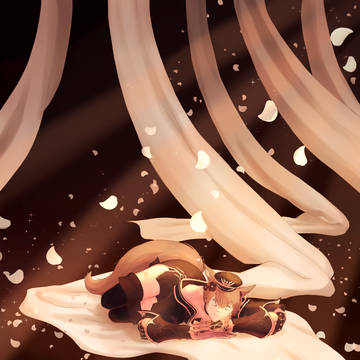 On a bed of petals ~ FFXIV WoL