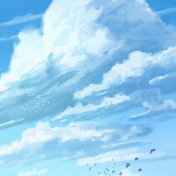 Moving clouds