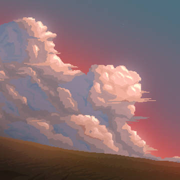 Clouds pixelart