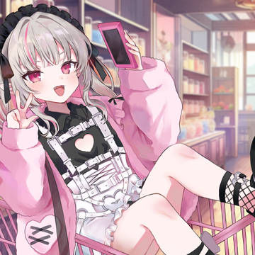 自撮りする魔界ノりりむ