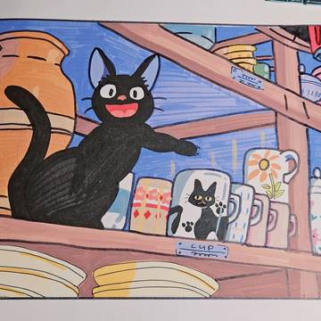 Jiji, the cat from Kiki's Delive