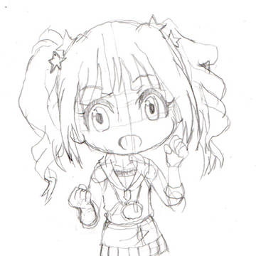【毎日SD鉛筆書き】THE IDOLM@STER　高槻やよい