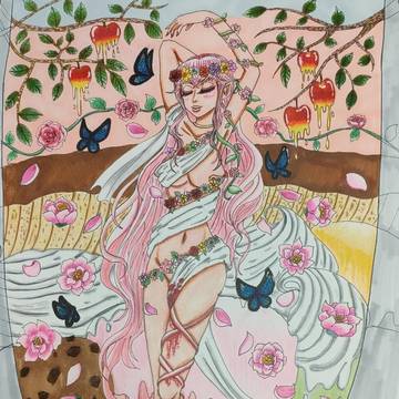 Parfait aux fleurs de printemps