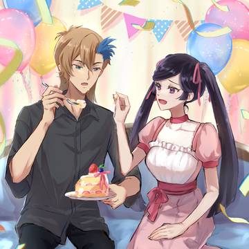 アッシュ 誕生日イラスト