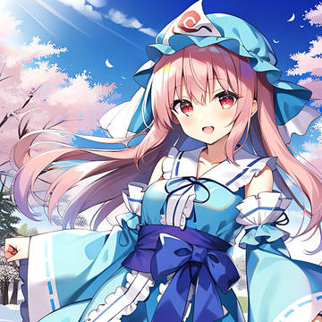 AI産　西行寺幽々子のそっくりさん