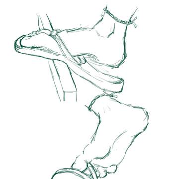 flip flops doodle