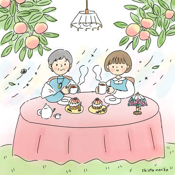 桃色の風