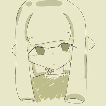 妹がはじめて描いた😐