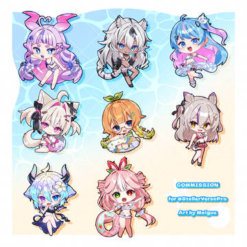 仕事絵 StellerVersePro様 グッズ用イラスト