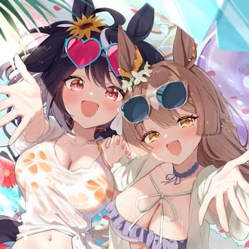 今年の水着キタちゃんとダイヤちゃん! 2025