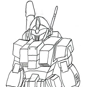 オリジナルのロボット落書き