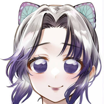 蝶の髪飾りの女の子