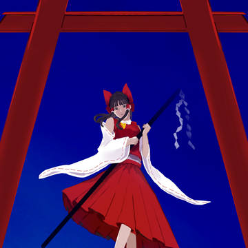 空飛ぶ巫女