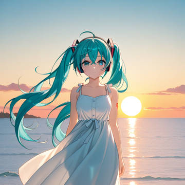 Miku in sundress!