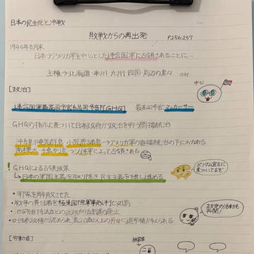プリントまとめ1！ 【日本の民主化と冷戦】
