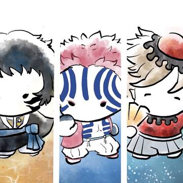 2頭身鬼トリオ(せりふつき)