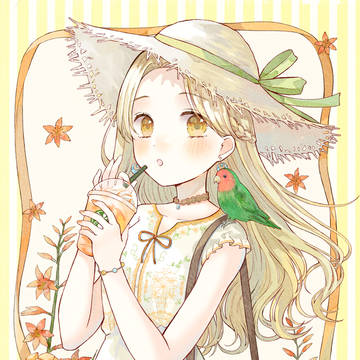コザクラインコとマンゴー