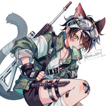 ミリタリー猫少年