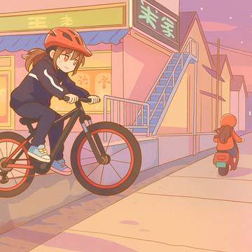 [AI]山地车踩下坠台