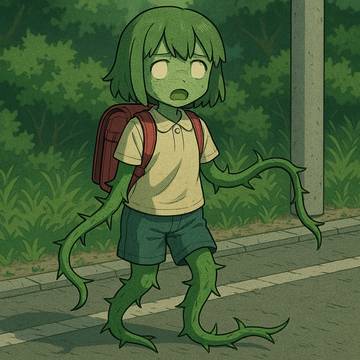 茨の呪いをかけられた女の子