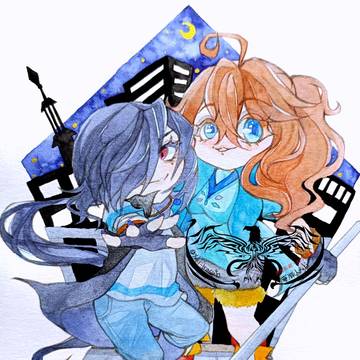 ちびキャラ二人