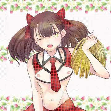 チアガールコスプレの男の娘
