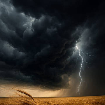 Storm Over Serenity Wheatfield U