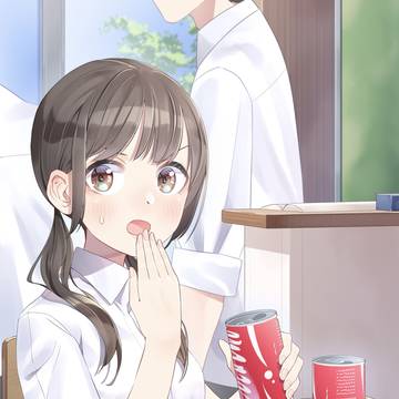 間違えて隣の男子の飲み物を飲んでしまった女の子