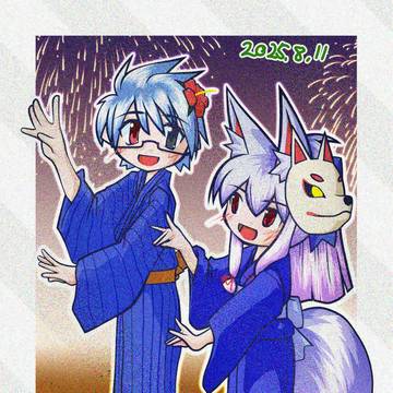 イナリちゃまと盆踊り