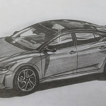2024 Nissan Sentra シャーペン画