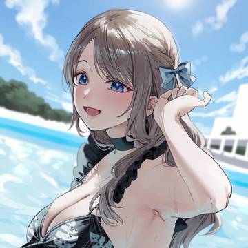 「水、気持ちいいねっ!」