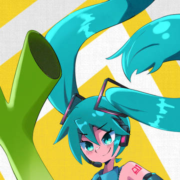 初音ミクとネギ