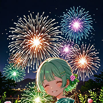 【花火と浴衣】夏夜の振り返り